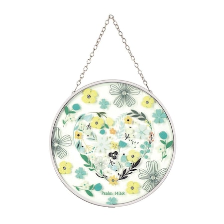 Dicksons 6 in Floral Psalm 1438 Suncatcher SUNCG16